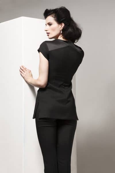 Buttercups Uniforms Satin Backed Beauty Tunic - Black BO28