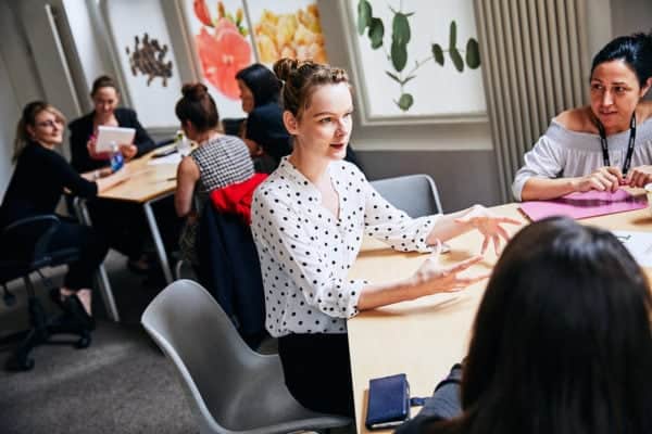 Scratch Stars judging event, comm by Sophie Hill