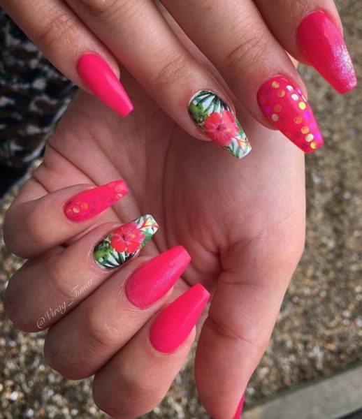 Virag Timar adds a hibiscus flower decal