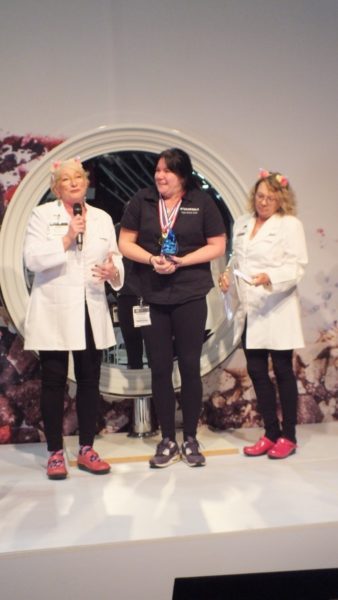 Koula White - Overall Winner with sponsor, Emendee