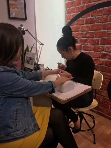 Metta Francis offers her award-winning manicure service at the Hunter Collective Style Bar