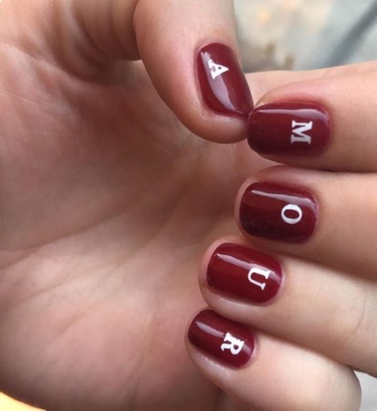 Amour nails by the Townhouse London team