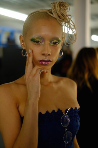 Michelle Humphrey & team for Ashish using The Gel Bottle Inc on peel-off base