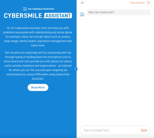 Cybersmile assistant
