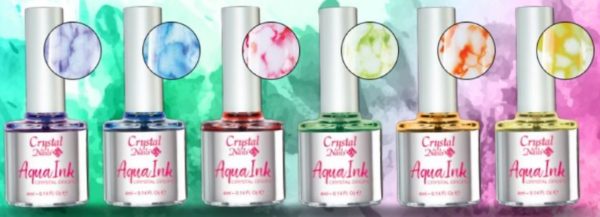 Crystal Nails AquaInk nail art drops