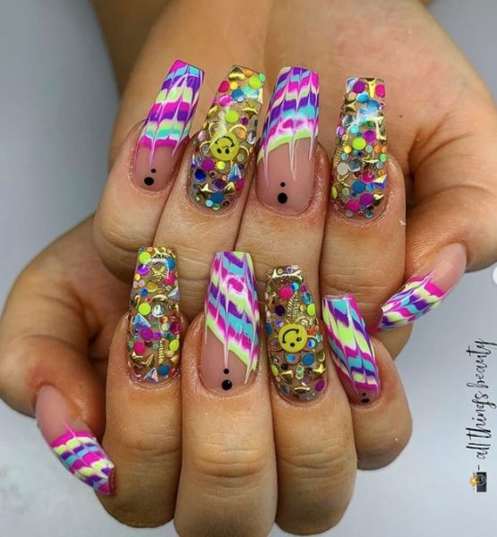 Jema Baynes pairs the pattern with super bejewelled encapsulation