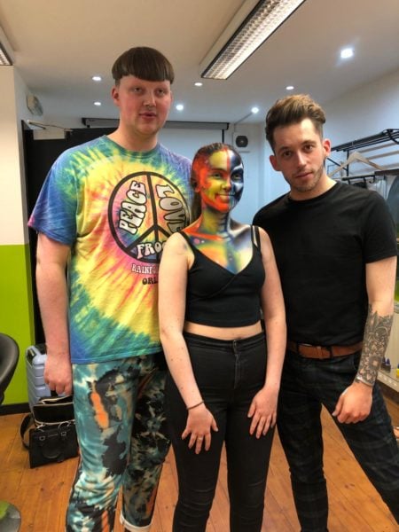 Ellis and Leigh with model