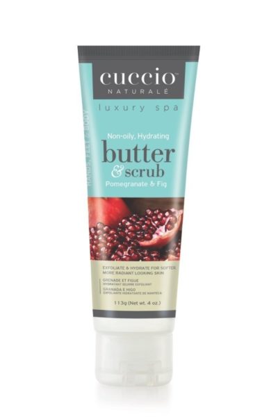 Cuccio Naturale Pomegranate & Fig Butter Scrub www.cuccio.co.uk