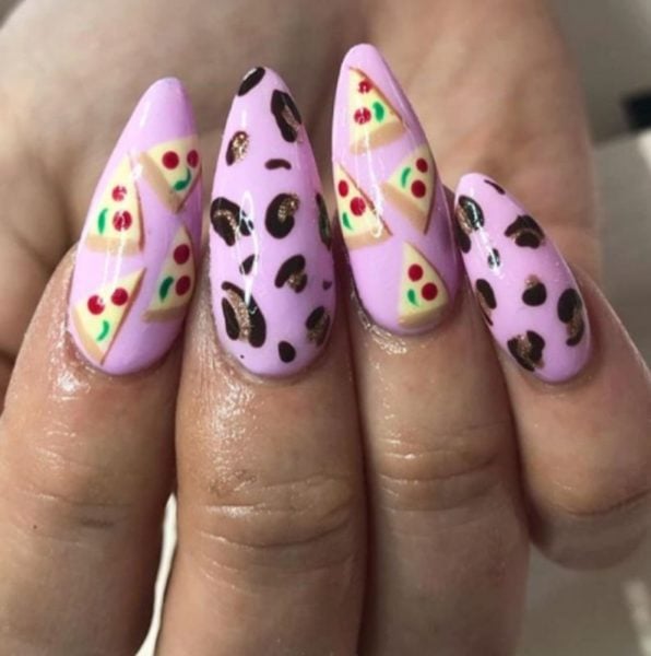 Animal print and super slices combine in this set by @genevieve_beauty