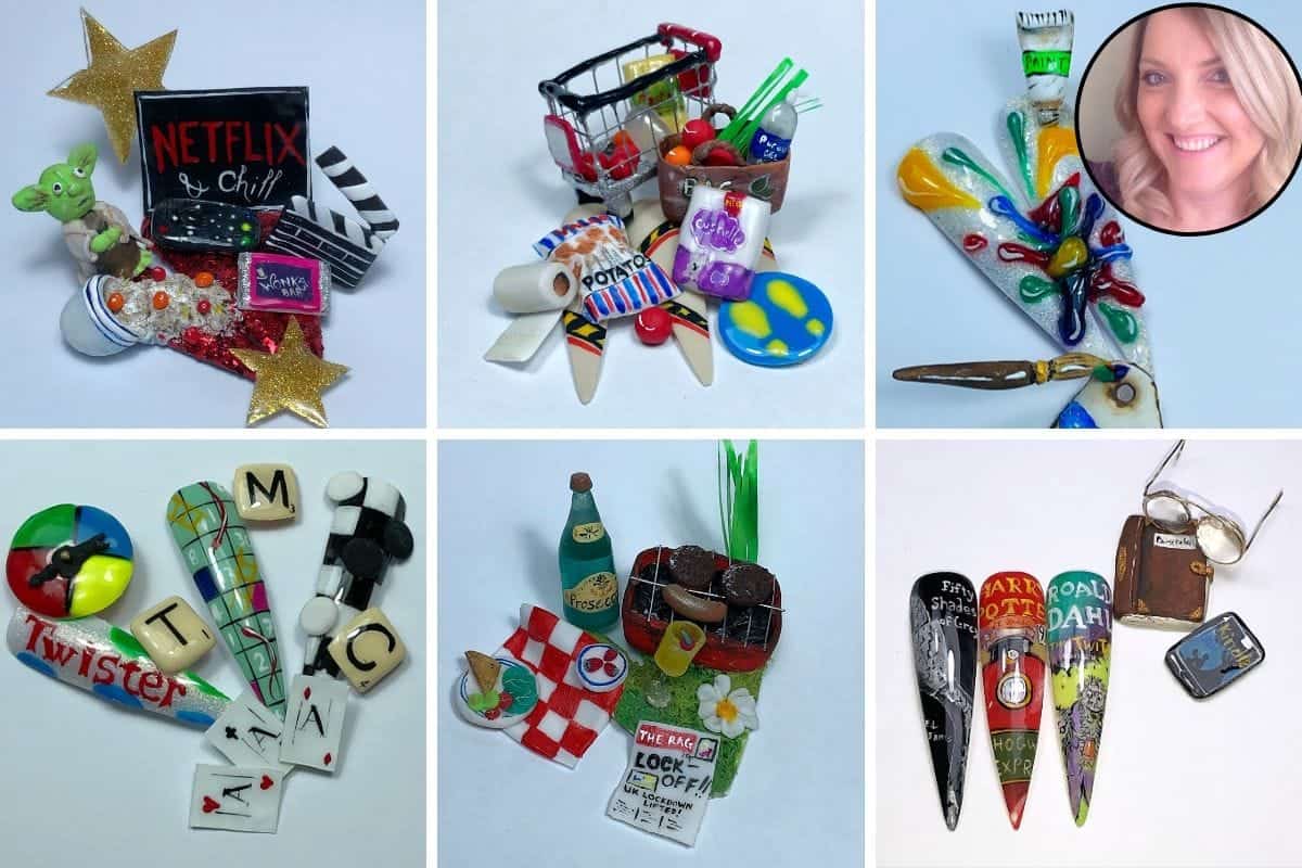 Mel Lewendon nail art challenge