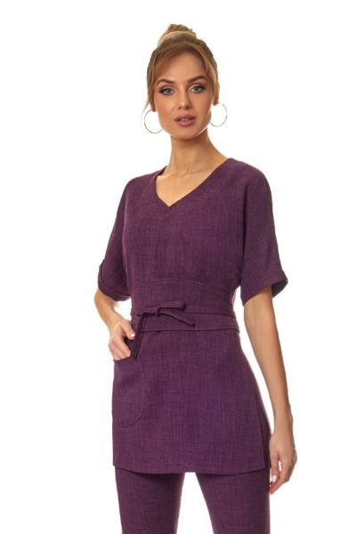 B036 Tunic in Plum