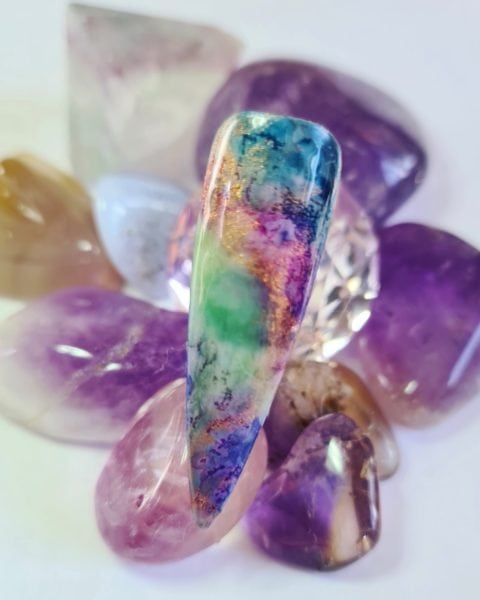 Senay Tayfur
"My entries represent my spirituality and ability to connect and heal using crystals. I have been practising energy work and clairvoyance for many years, where my crystals have played a big part in assisting me, especially my pendulum. Even though Covid-19 has sadly been an unfortunate experience, it gave me the time to showcase my passion for crystals by expressing their beauty on nails. My entries may not contain an image of me or another person, but I feel where crystals are concerned, they speak for themselves."