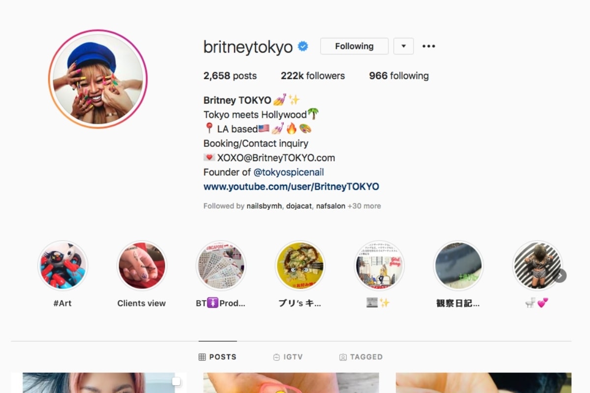 Britney Tokyo Instagram