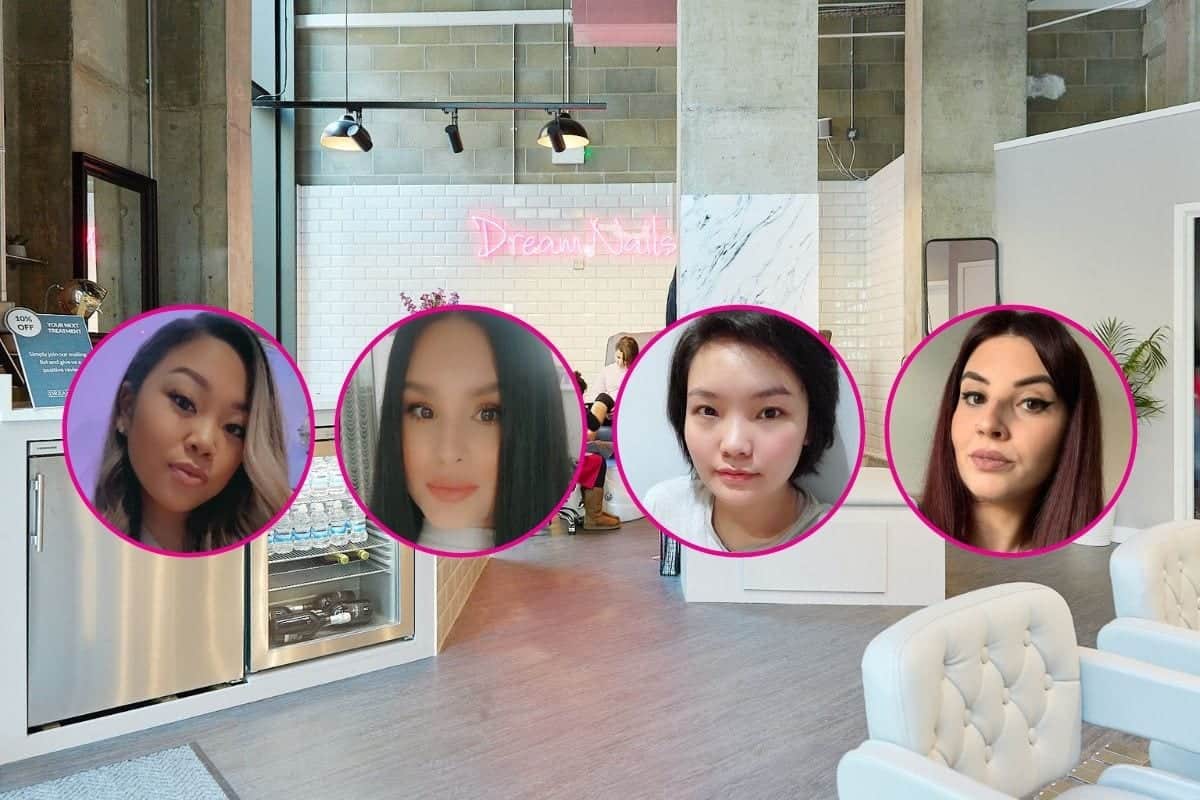 Dream Nails team Blackwall Reach Royal Wharf