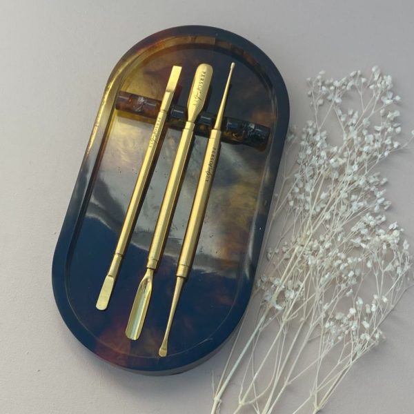 Bohoadora resin nail tool tray tortoiseshell