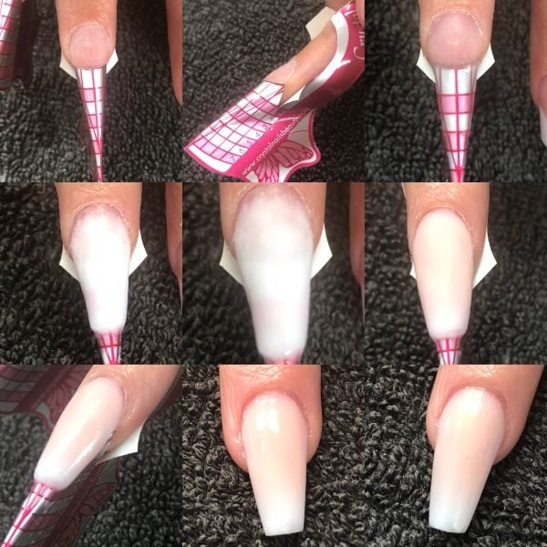 liquid and powder ombre