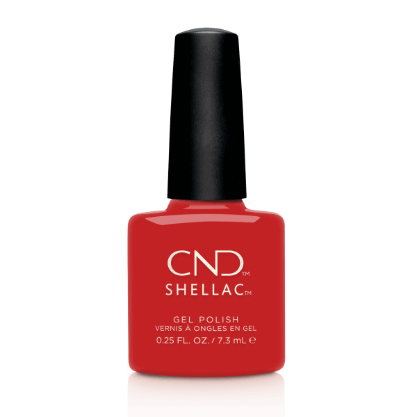 CND SHELLAC in Poppy Fields, available via www.sweetsquared.com