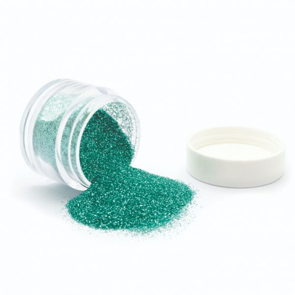 iZ Beauty of London’s plant-based, biodegradable glitters can be used on nails, the face and body. Pictured is 'Aqua', available from www.izabellehammon.com