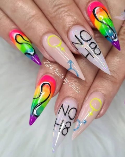 @zara.nails.chilla - "Pride means no hate - just love."