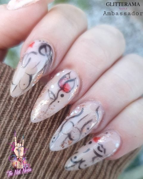 Art-inspired nails by Jessie Jane