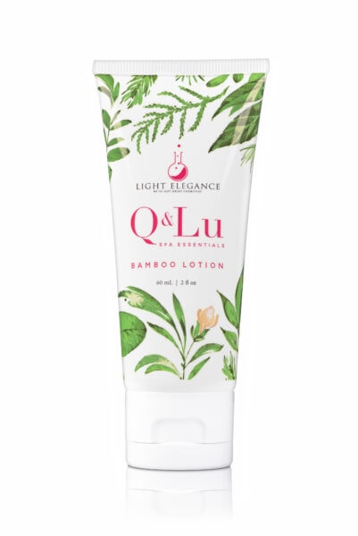 LE Q&lu 2oz Travel Size Bamboo Lotion High Res