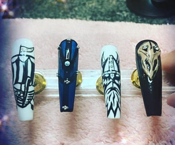 Viking nails by Samantha Knowles