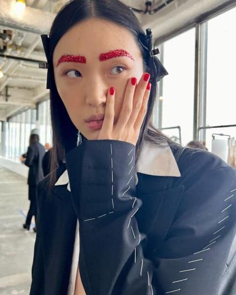 Nails by Jin Soon Choi for Peter Do. Courtesy of @jinsoonchoi