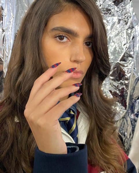 Tommy Hilfiger runway nails by Naomi Yasuda. Courtesy of @naominailsnyc