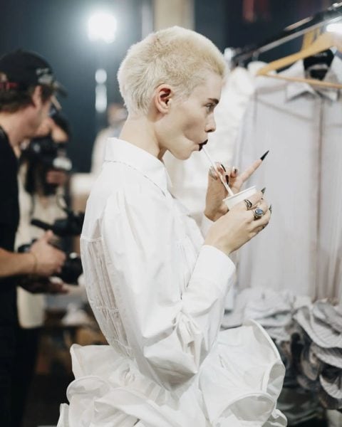 Nails for Rochas, led by Alex Feller. Courtesy of @alexfeller