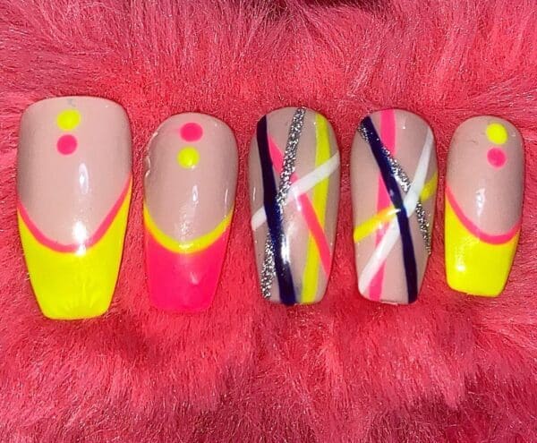 @lilsbeauty.x predicts neon abstract designs will be popular