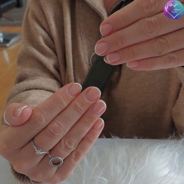 Deborah Mackin - "Natural nails/ micro French"