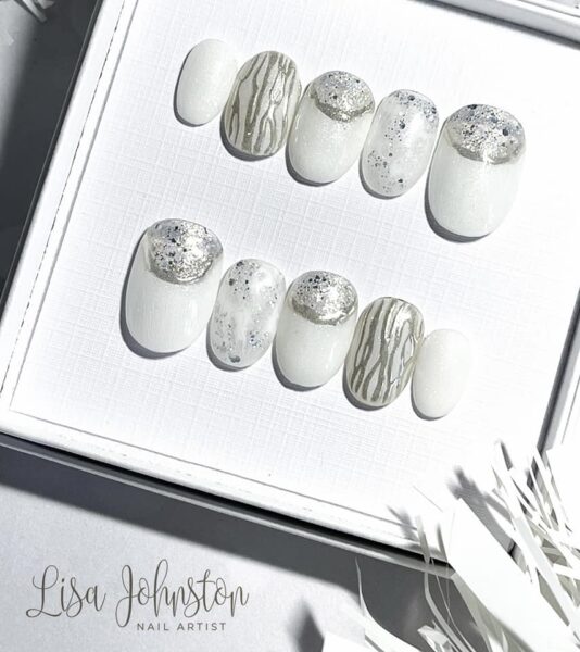 Lisa Johnston Nail Artist - "I believe texture and metallics will trend in 2023"