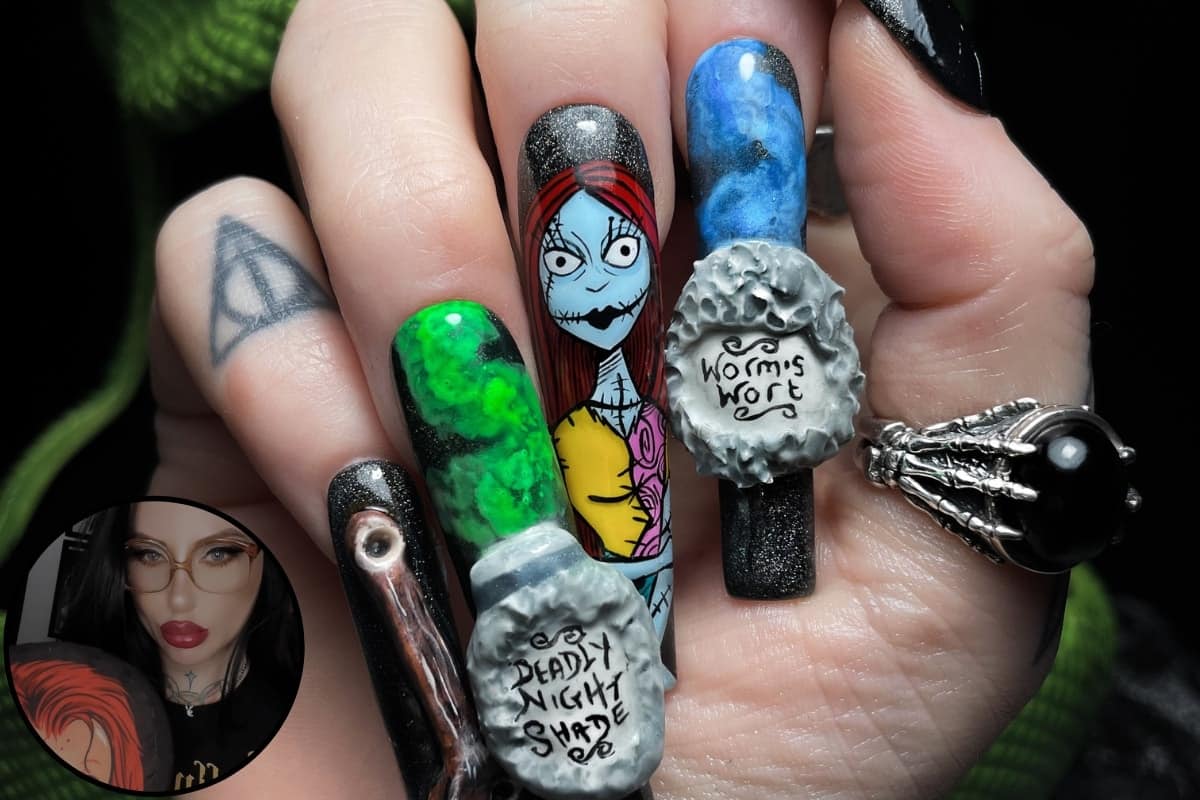 NTT Alana of Trick Or Treat Nails header
