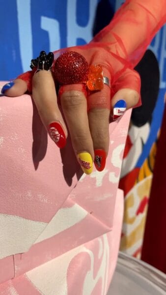 Models at the Alice + Olivia show sported three looks celebrating American culture, style and creativity, courtesy of team JINsoon. Image: @jinsoon