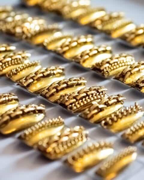 Metallic chrome nails for Bronx and Banco's show, courtesy of the Yukie Natori salon team. Image: @yukiebeautyspa