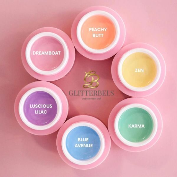 Glitterbels Unbelievabel Gel Pretty Pastels. www.glitterbels.com 
