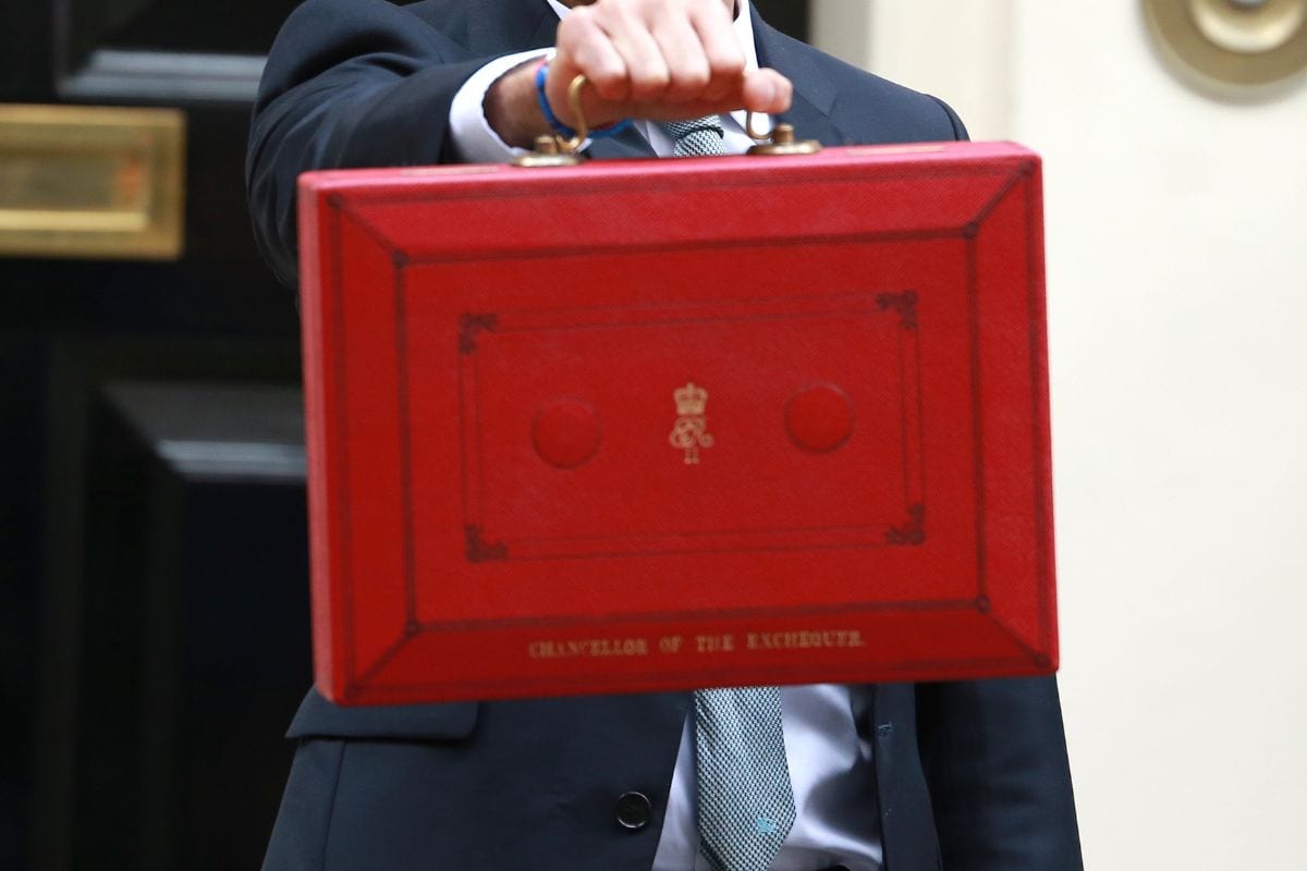 Budget briefcase close up