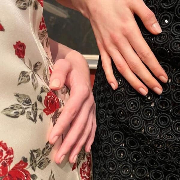 Nails for Emilia Wickstead, led by Cherrie Snow using Bio Sculpture. Image: @amandhamrnonails