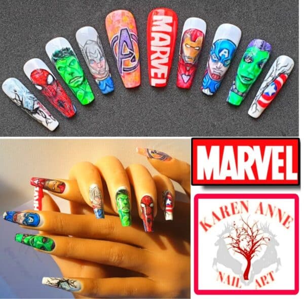 Karen Anne Nail Art - The Avengers