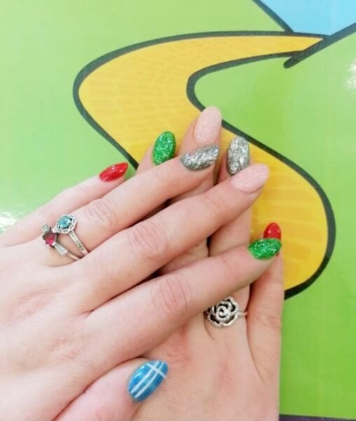 Wizard of Oz-inspired nails by Michelle Franklin
