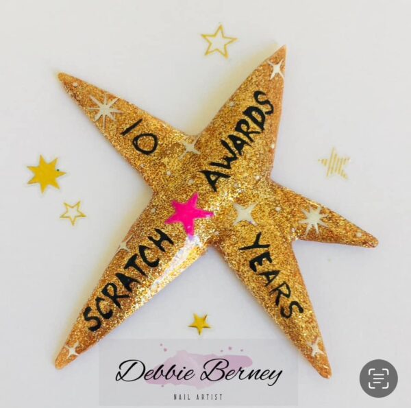 Debbie Berney - "I know it’s 20 years, but I loved creating this set to celebrate 10 years of the Scratch Stars Awards!"