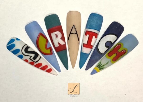 Nails & Beauty by Louise - "Using game logos throughout the last 20 years!"