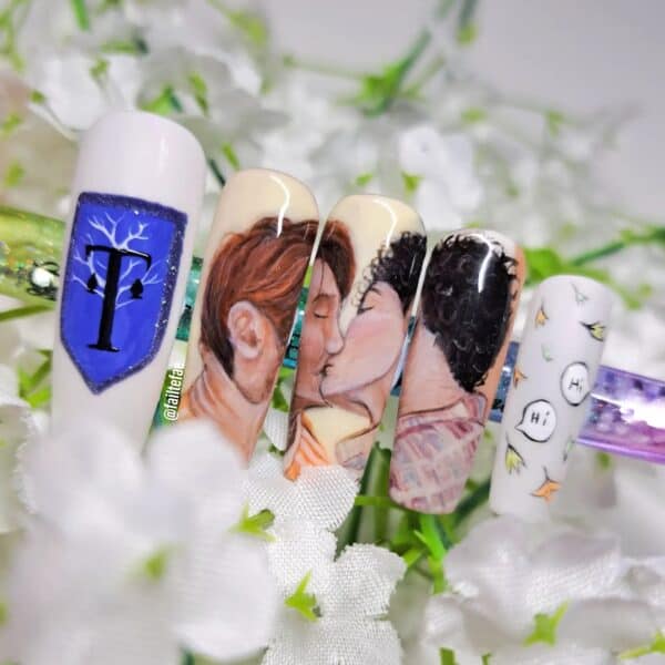 Emma Laverton's Heartstopper-inspired nails