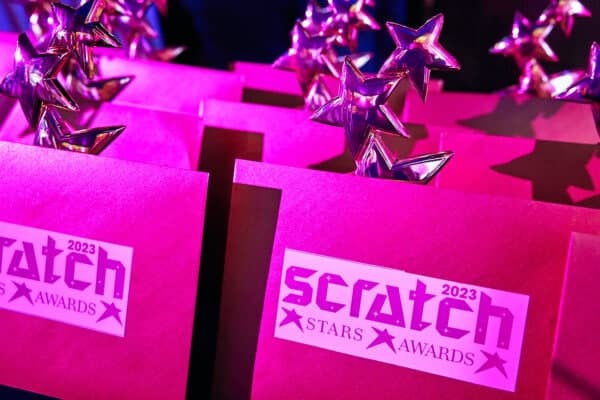 Scratch Stars awards, comm by Helena Biggs