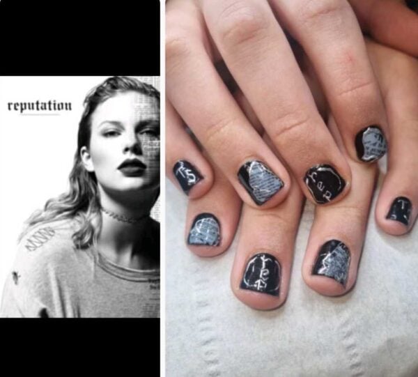 Julie Quinn Cornes - "My son, Marley's Taylor Swift nails."