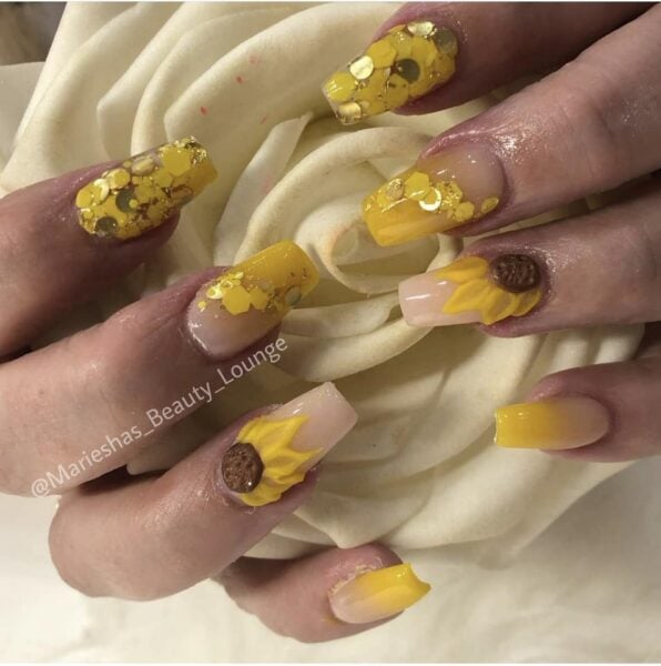 Harry Styles concert nails by Mariesha's Beauty Lounge & Training