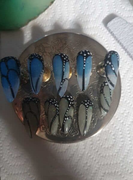 Glow in the dark nails by Nail magic by vix