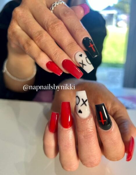 The Weeknd nails by Nicola Anne Patterson