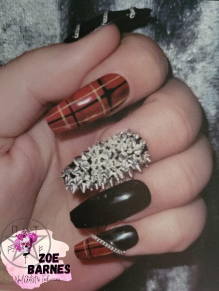 Punk nails by Zoe Johns