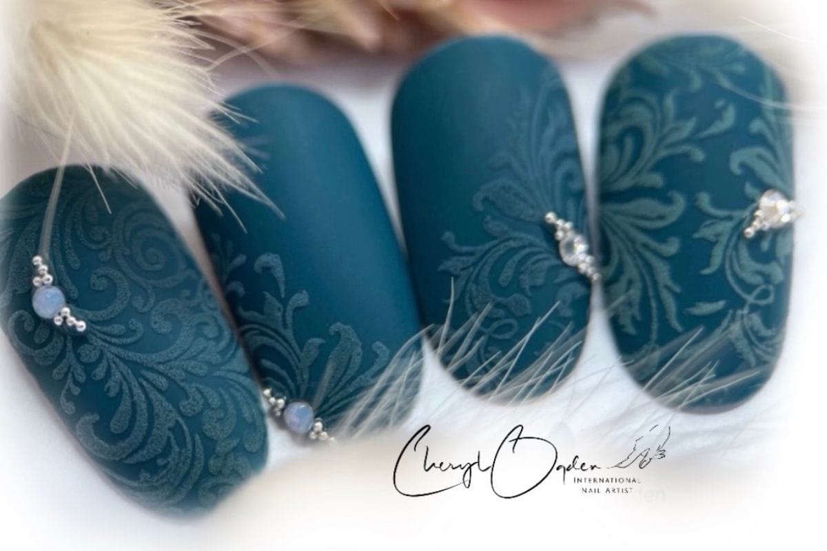 Cheryl Ogden nail art stamping